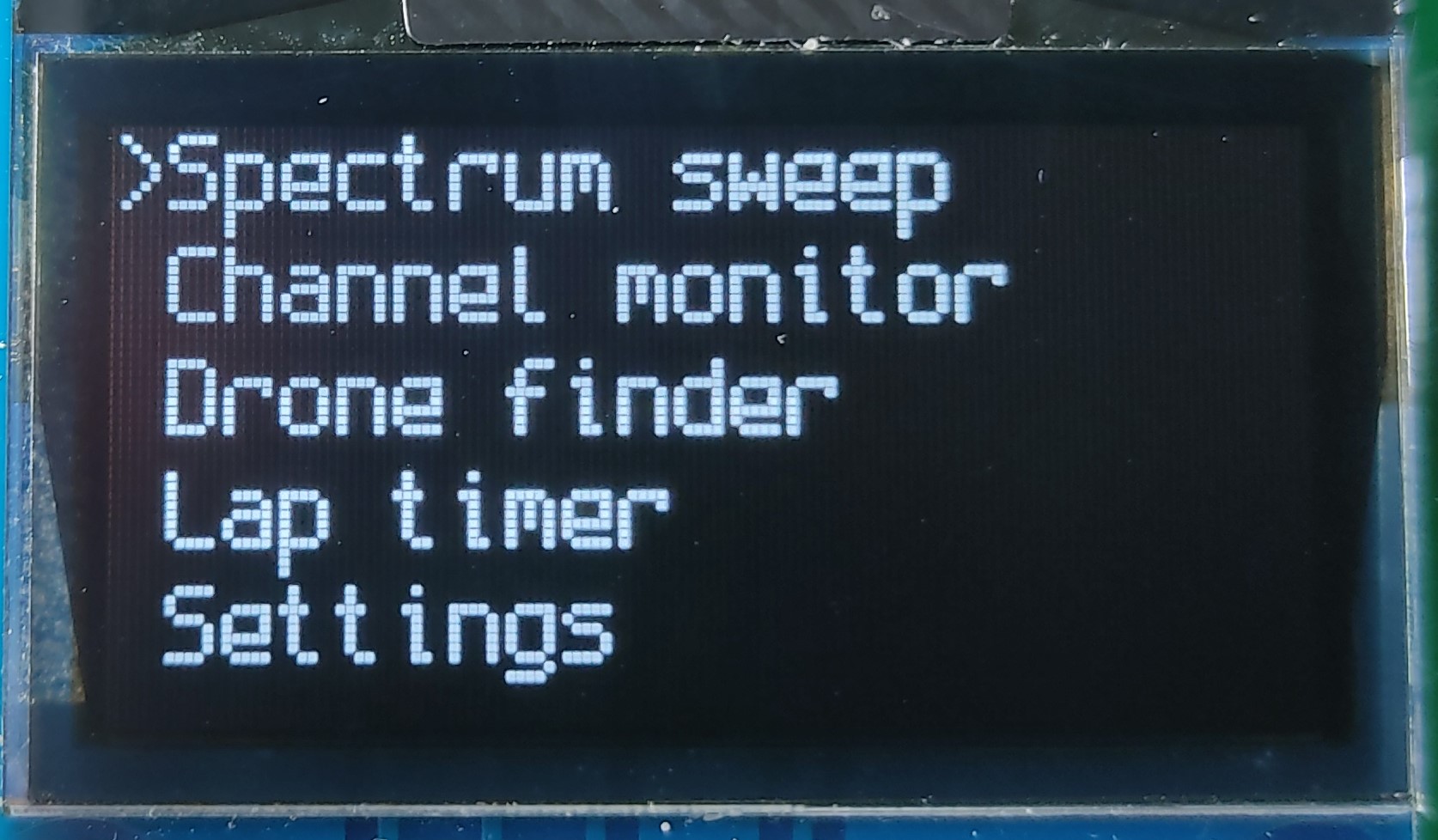 Main menu